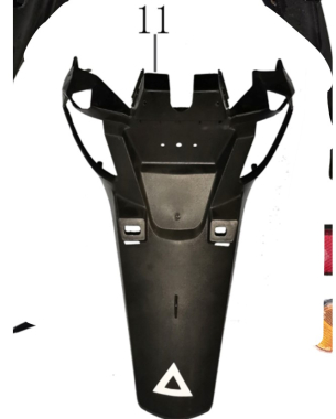 Blatobran zadnji za motor 2023-19-00000 Roma S9C